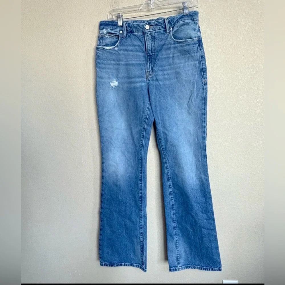 Good American Light Blue Boot Cut Jeans - Picture 3 of 10